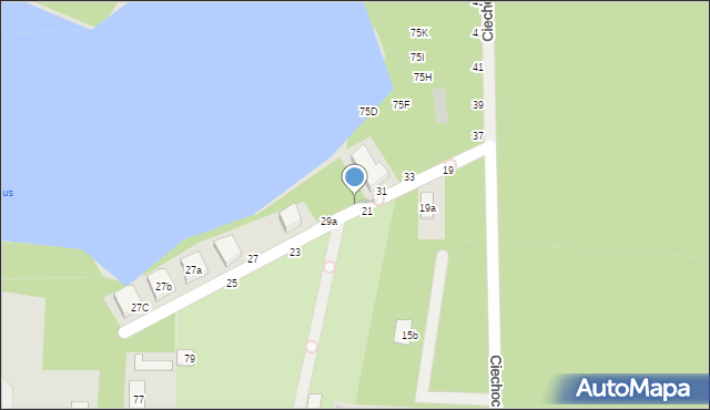 Toruń, Ciechocińska, 29b, mapa Torunia