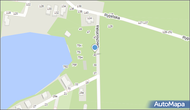 Toruń, Ciechocińska, 41, mapa Torunia