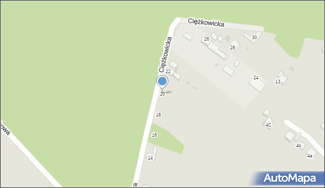 Trzebinia, Ciężkowicka, 20, mapa Trzebinia