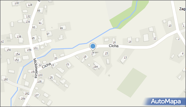 Tuczempy, Cicha, 17, mapa Tuczempy