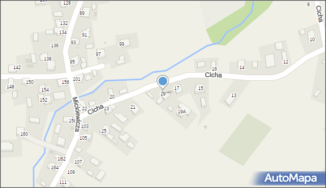 Tuczempy, Cicha, 19, mapa Tuczempy