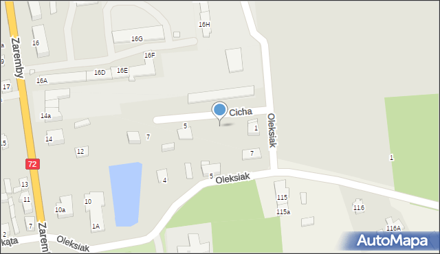 Tuliszków, Cicha, 3, mapa Tuliszków