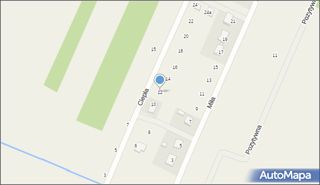 Tumlin-Podgród, Ciepła, 12, mapa Tumlin-Podgród