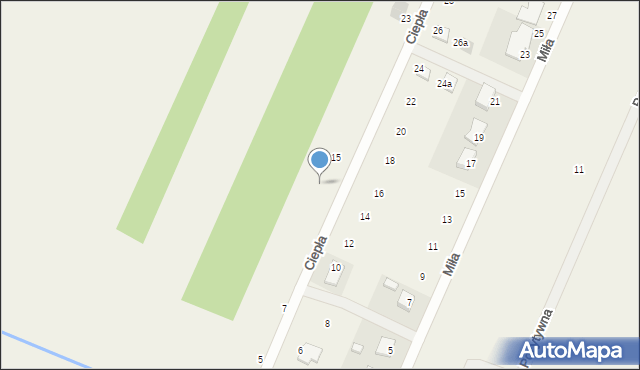 Tumlin-Podgród, Ciepła, 13, mapa Tumlin-Podgród