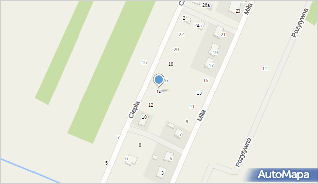 Tumlin-Podgród, Ciepła, 14, mapa Tumlin-Podgród