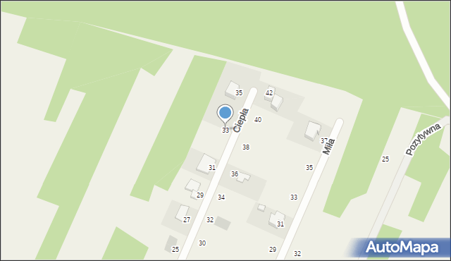 Tumlin-Podgród, Ciepła, 33, mapa Tumlin-Podgród