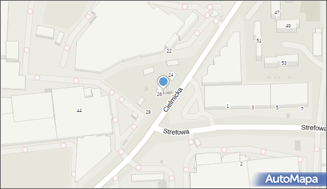 Tychy, Cielmicka, 46, mapa Tychów