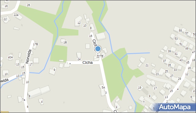 Tyczyn, Cicha, 22, mapa Tyczyn