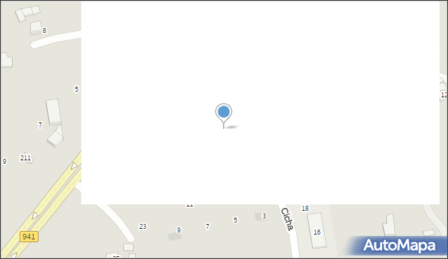 Ustroń, Cicha, 17, mapa Ustroń