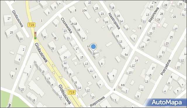 Warszawa, Ciszewska, 10, mapa Warszawy