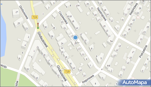 Warszawa, Ciszewska, 15, mapa Warszawy