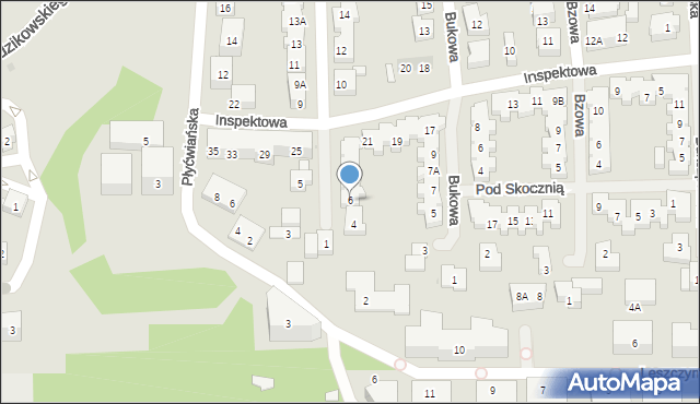 Warszawa, Cisowa, 6, mapa Warszawy