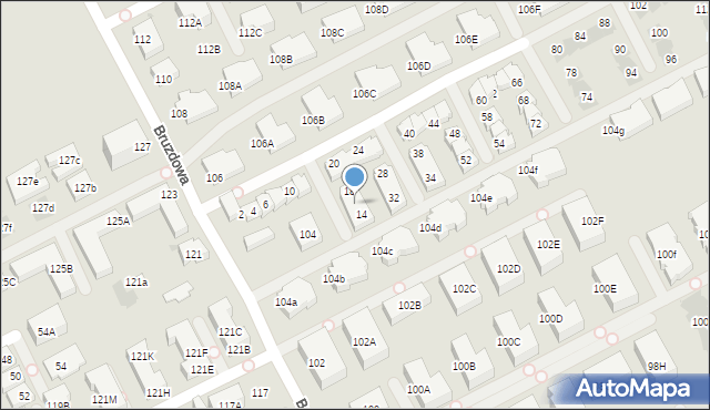 Warszawa, Cicha Dolina, 16, mapa Warszawy