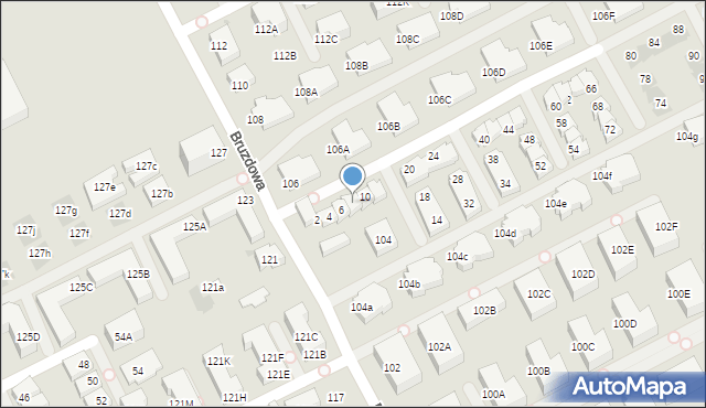 Warszawa, Cicha Dolina, 8, mapa Warszawy