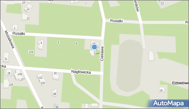 Warszawa, Ciekawa, 19, mapa Warszawy