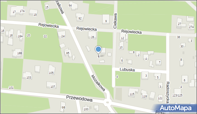 Warszawa, Ciekawa, 5, mapa Warszawy