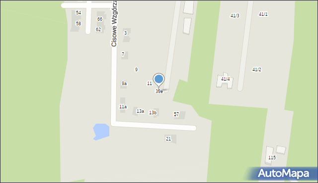 Wasilków, Cisowa, 39e, mapa Wasilków