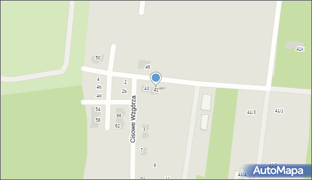 Wasilków, Cisowa, 41, mapa Wasilków