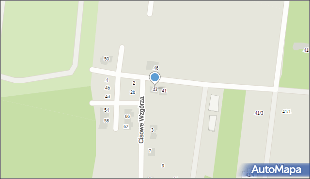 Wasilków, Cisowa, 43, mapa Wasilków