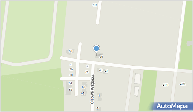Wasilków, Cisowa, 46a, mapa Wasilków