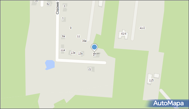 Wasilków, Cisowa, 57, mapa Wasilków