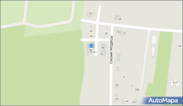 Wasilków, Cisowa, 60, mapa Wasilków