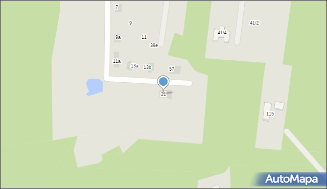 Wasilków, Cisowe Wzgórza, 21, mapa Wasilków