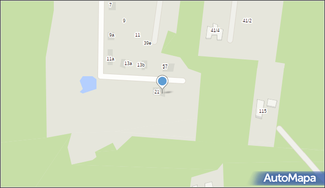 Wasilków, Cisowe Wzgórza, 21a, mapa Wasilków