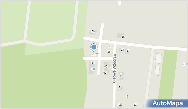 Wasilków, Cisowe Wzgórza, 4d, mapa Wasilków