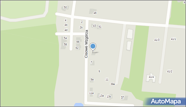 Wasilków, Cisowe Wzgórza, 5, mapa Wasilków