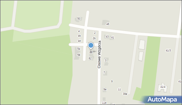 Wasilków, Cisowe Wzgórza, 6a, mapa Wasilków