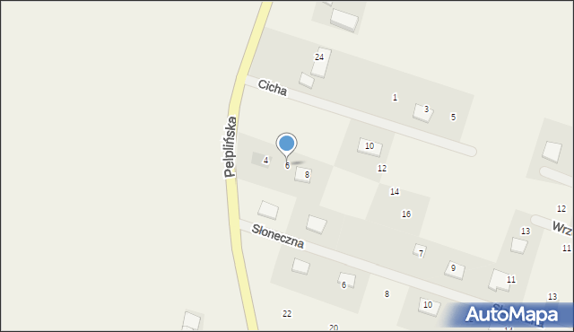 Wielgłowy, Cicha, 6, mapa Wielgłowy