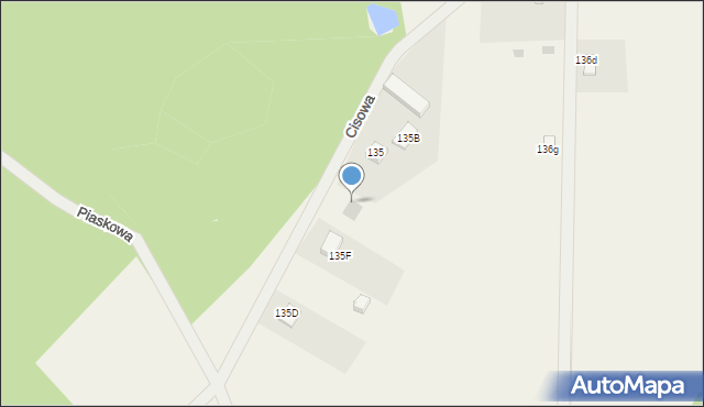 Wierzchucino, Cisowa, 10, mapa Wierzchucino