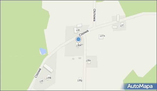 Wierzchucino, Cisowa, 14, mapa Wierzchucino