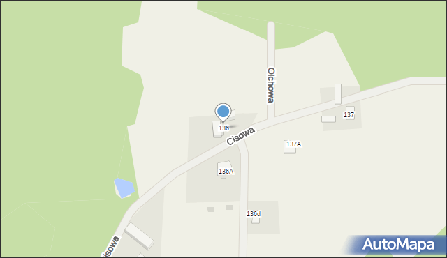 Wierzchucino, Cisowa, 5, mapa Wierzchucino