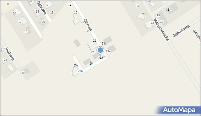 Wilkowice, Cisowa, 24a, mapa Wilkowice