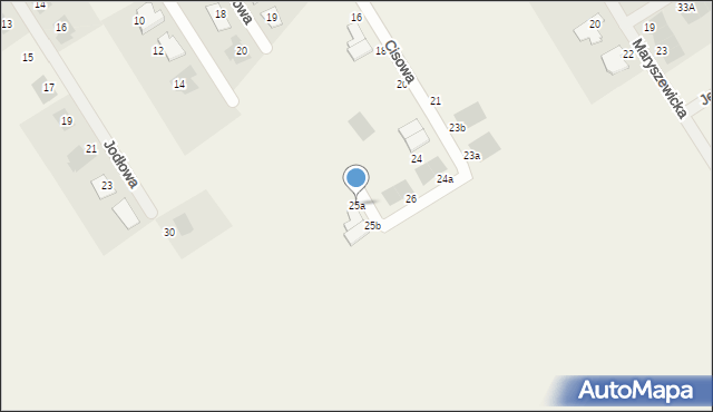 Wilkowice, Cisowa, 25a, mapa Wilkowice