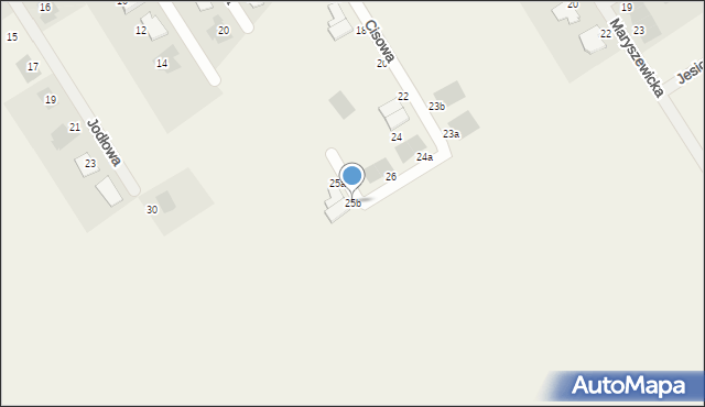 Wilkowice, Cisowa, 25b, mapa Wilkowice