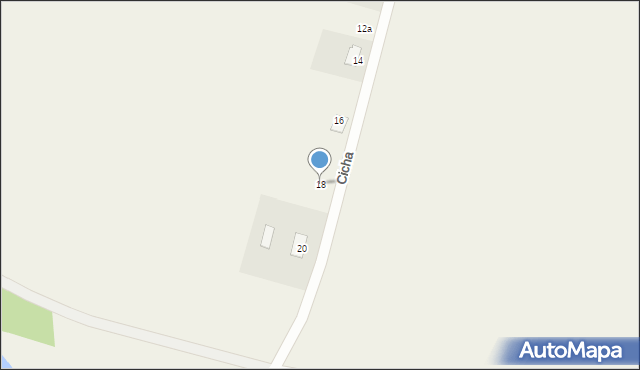 Witkowice, Cicha, 18, mapa Witkowice