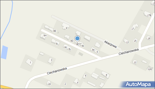 Władysławowo, Ciechanowska, 9C, mapa Władysławowo