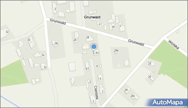 Wola Grzymkowa, Cienista, 8, mapa Wola Grzymkowa