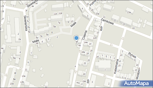 Wolin, Ciasna, 4d, mapa Wolin