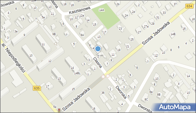 Wołomin, Ciasna, 2, mapa Wołomin