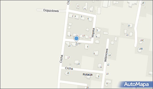 Zaborze, Cicha, 12, mapa Zaborze