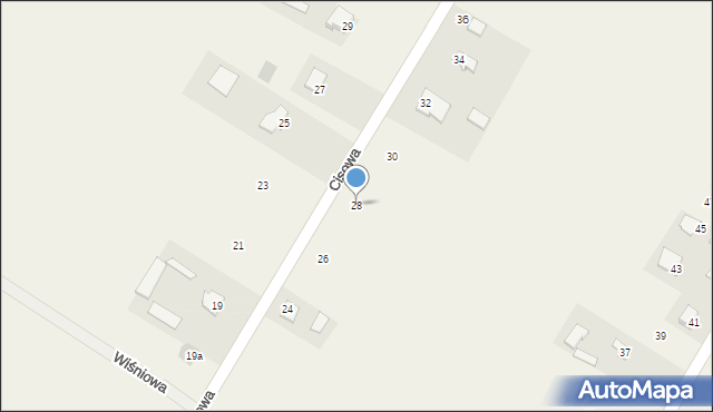 Zagrody, Cisowa, 28, mapa Zagrody
