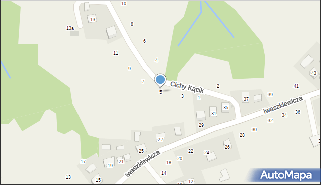 Zakliczyn, Cichy Kącik, 5, mapa Zakliczyn