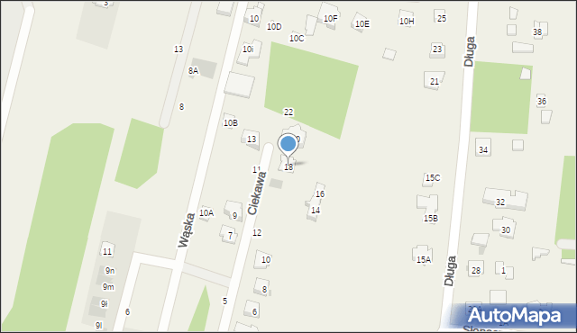 Zakręt, Ciekawa, 18, mapa Zakręt