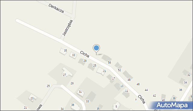 Załom, Cicha, 60, mapa Załom