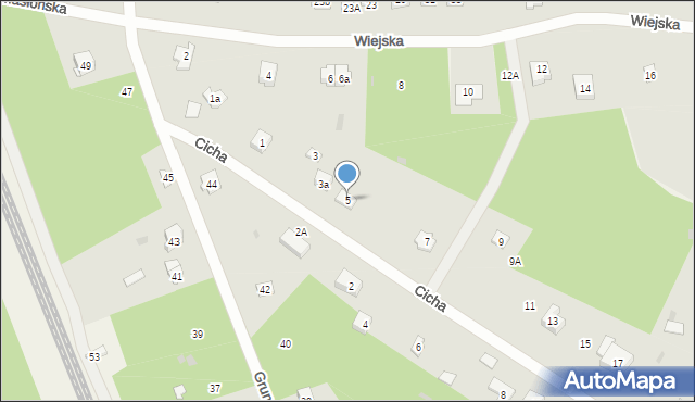 Żarki-Letnisko, Cicha, 5, mapa Żarki-Letnisko