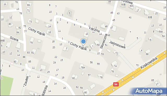 Zbylitowska Góra, Cichy Kącik, 6, mapa Zbylitowska Góra